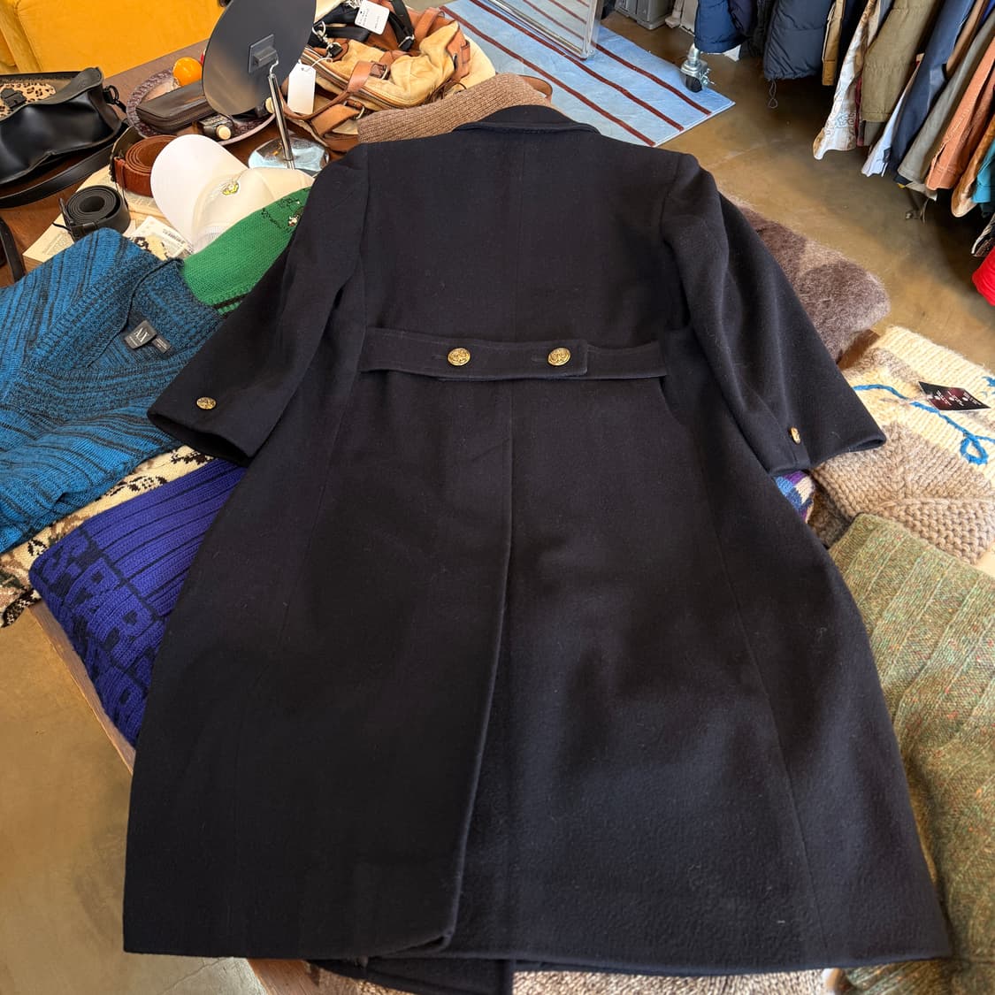 80 ~ 90s 브룩스 브라더스 USA 금장 피코트 XS S 상품이미지4