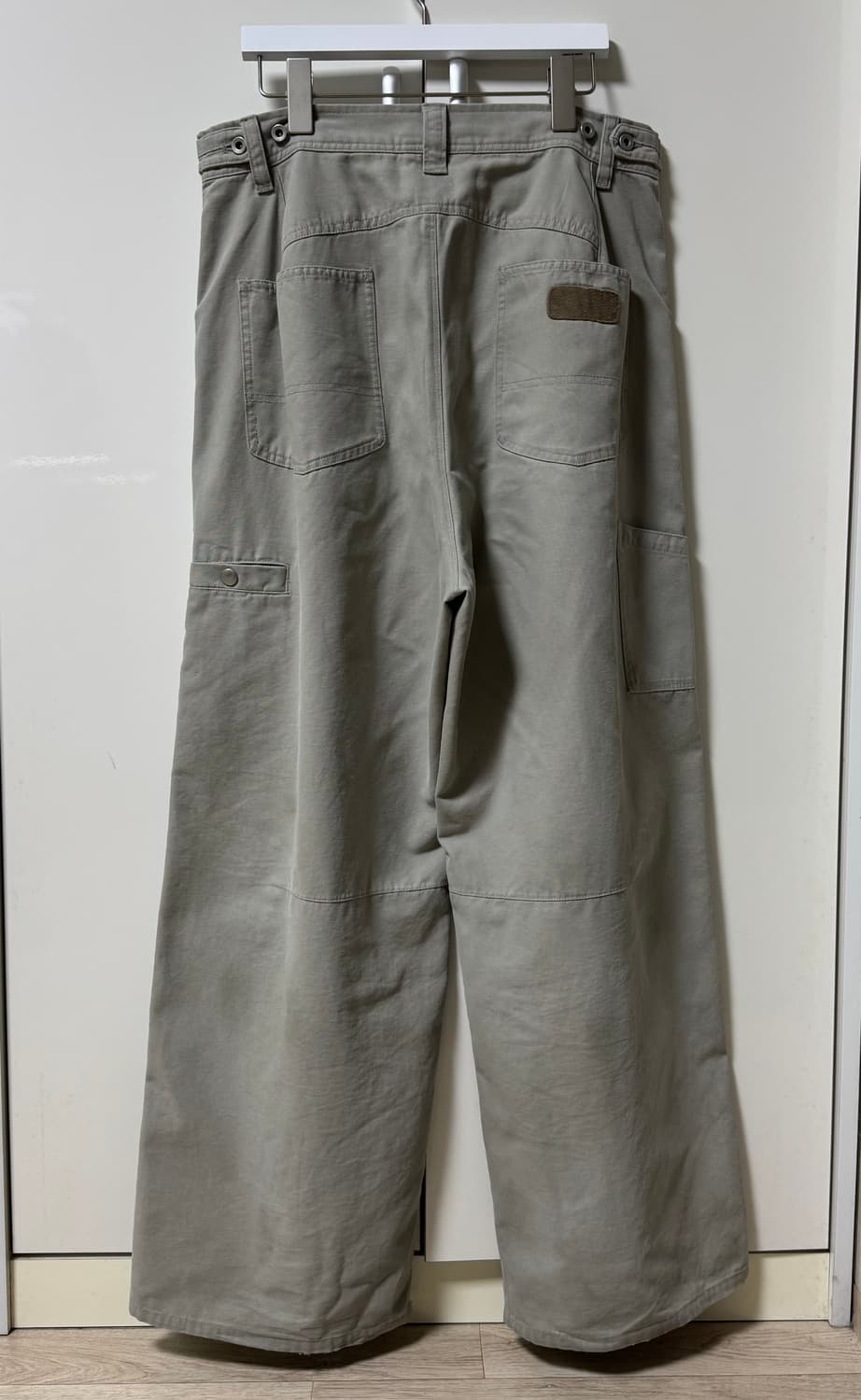 4) 폴리테루 하드 워시드 더블 니 라이트 그레이 상품이미지3