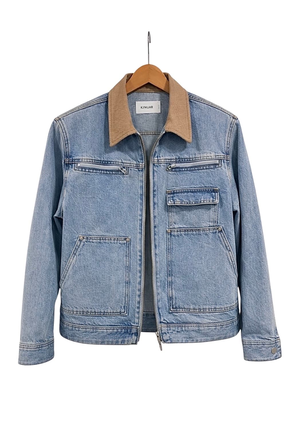 키뮤어 데님 워크 자켓 1회착 상품이미지1