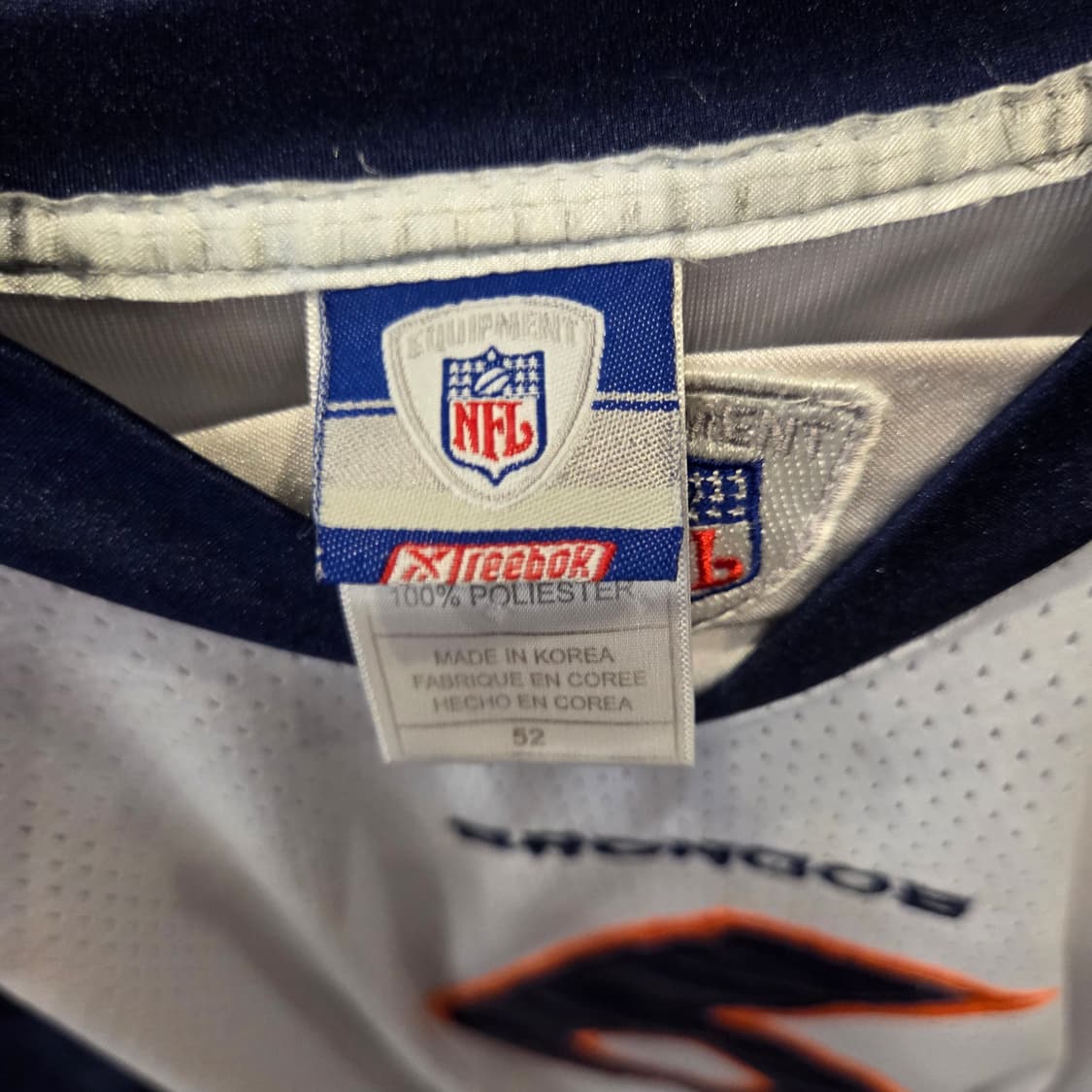 ​[자수/블록코어] 리복 NFL 덴버 브롱코스 제이커틀러 저지 2XL 상품이미지4