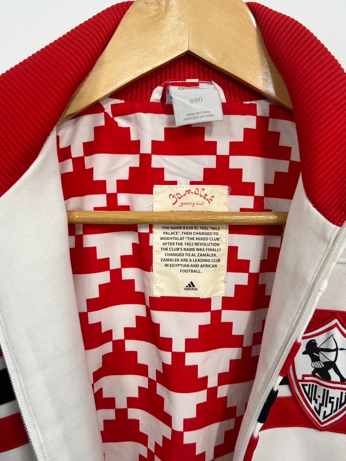 아디다스 이집트 자말렉 SC 흰빨 트랙 희귀 져지 상품이미지7