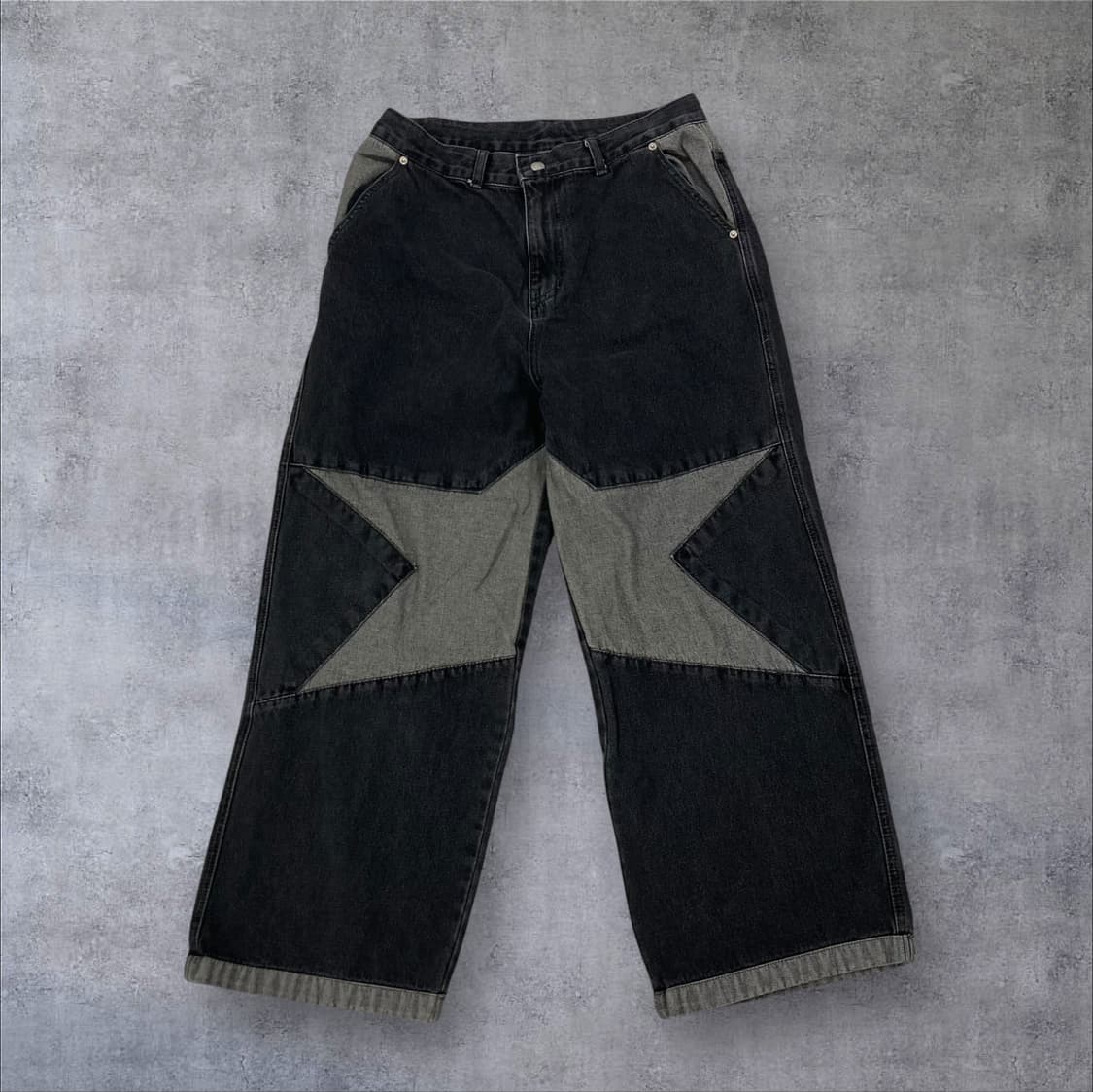 꼼파뇨 스튜디오 스타 와이드 데님 팬츠 상품이미지1