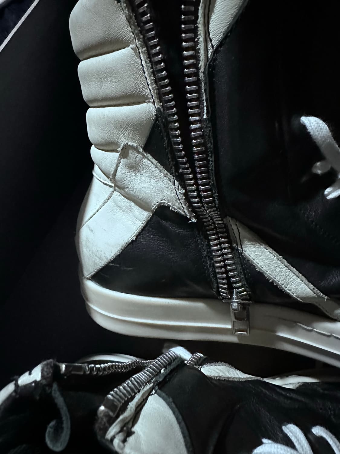 릭오웬스 지오바스켓 41.5 size 밀크블랙 상품이미지2