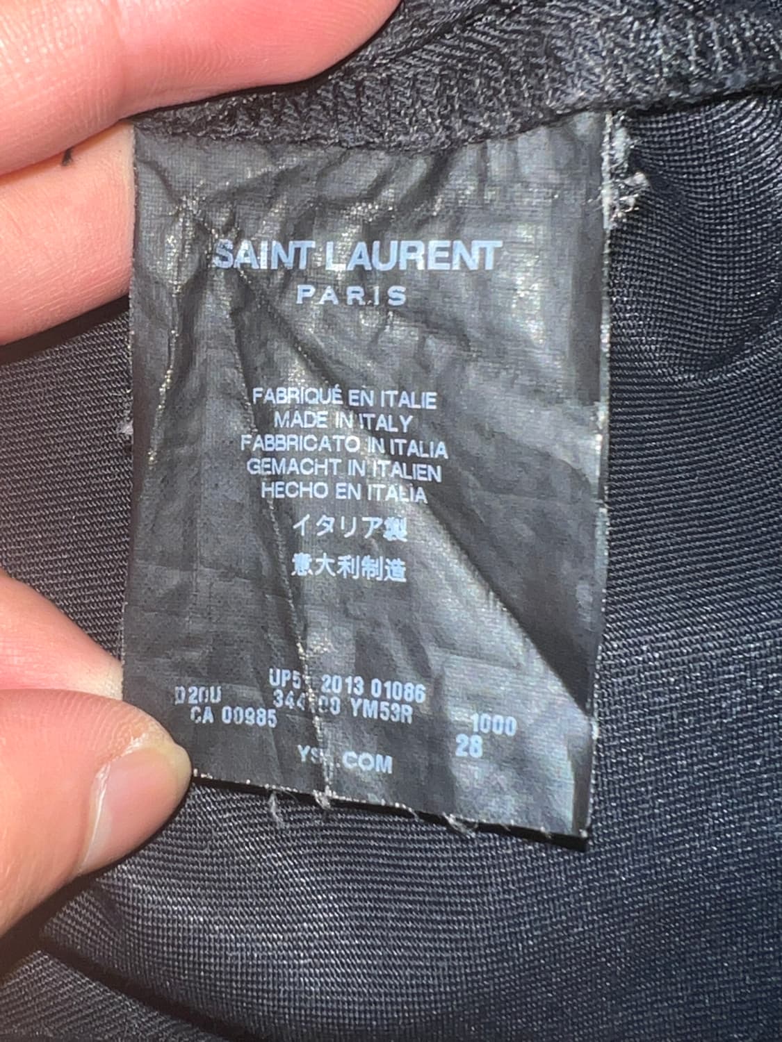SAINT LAURENT 생로랑 에디슬리먼 블랙진 28 상품이미지3