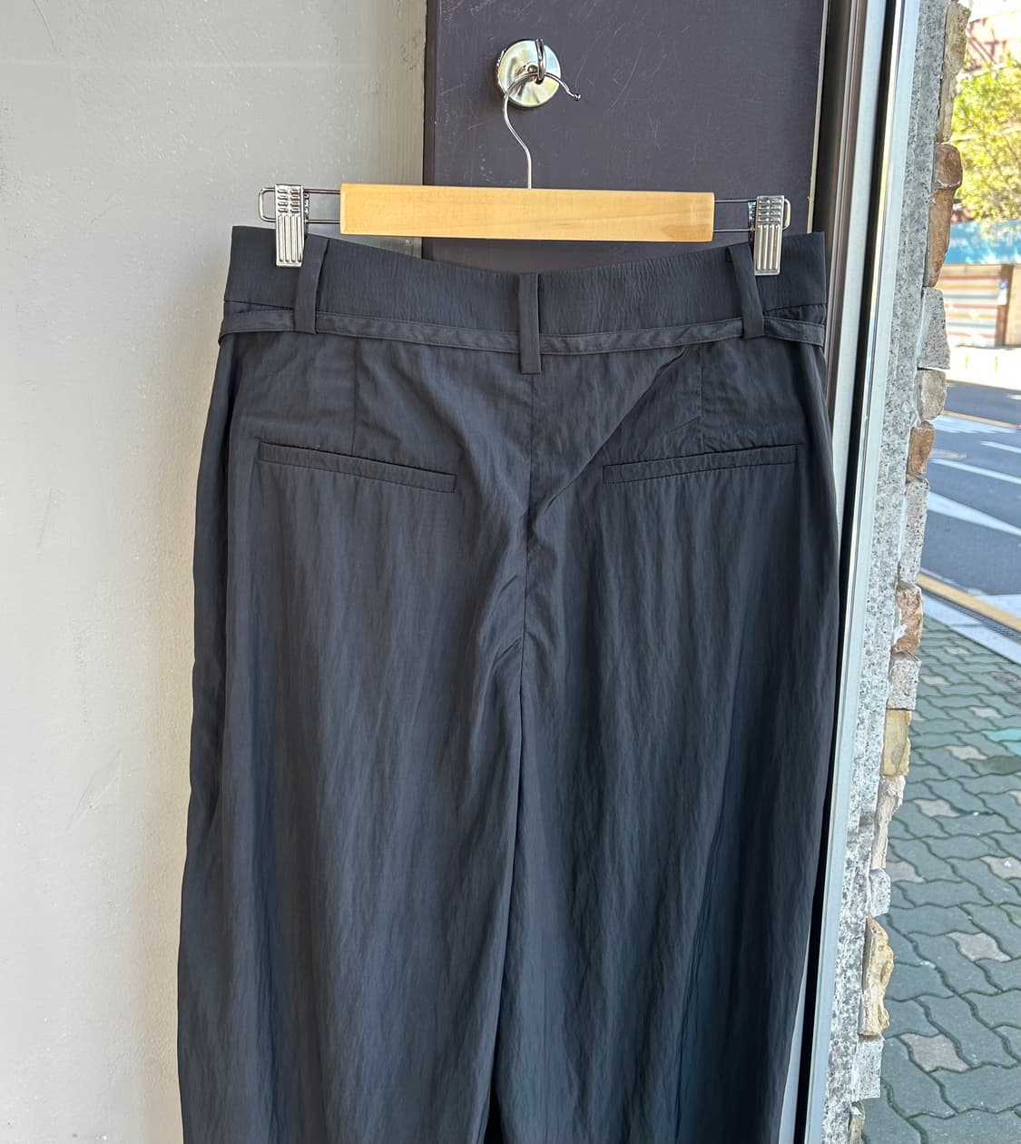 67/ 타임 25S/S 벨티드 투턱 와이드 팬츠 상품이미지6