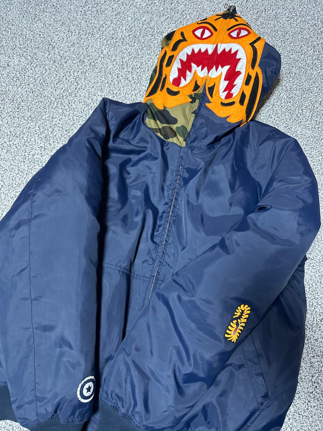 [M] 베이프 점퍼 네이비 상품이미지1