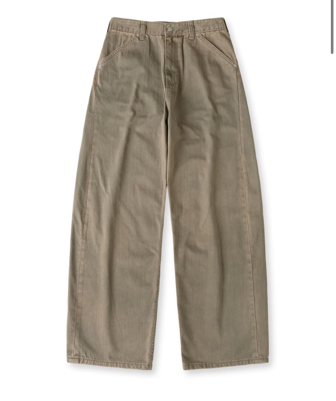 해핑룸 커브드진 워시드 올리브 상품이미지3