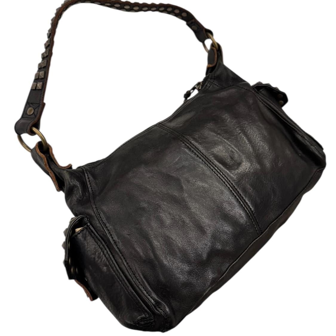 히스테릭글래머 레더 스터드 숄더백 블랙 상품이미지5