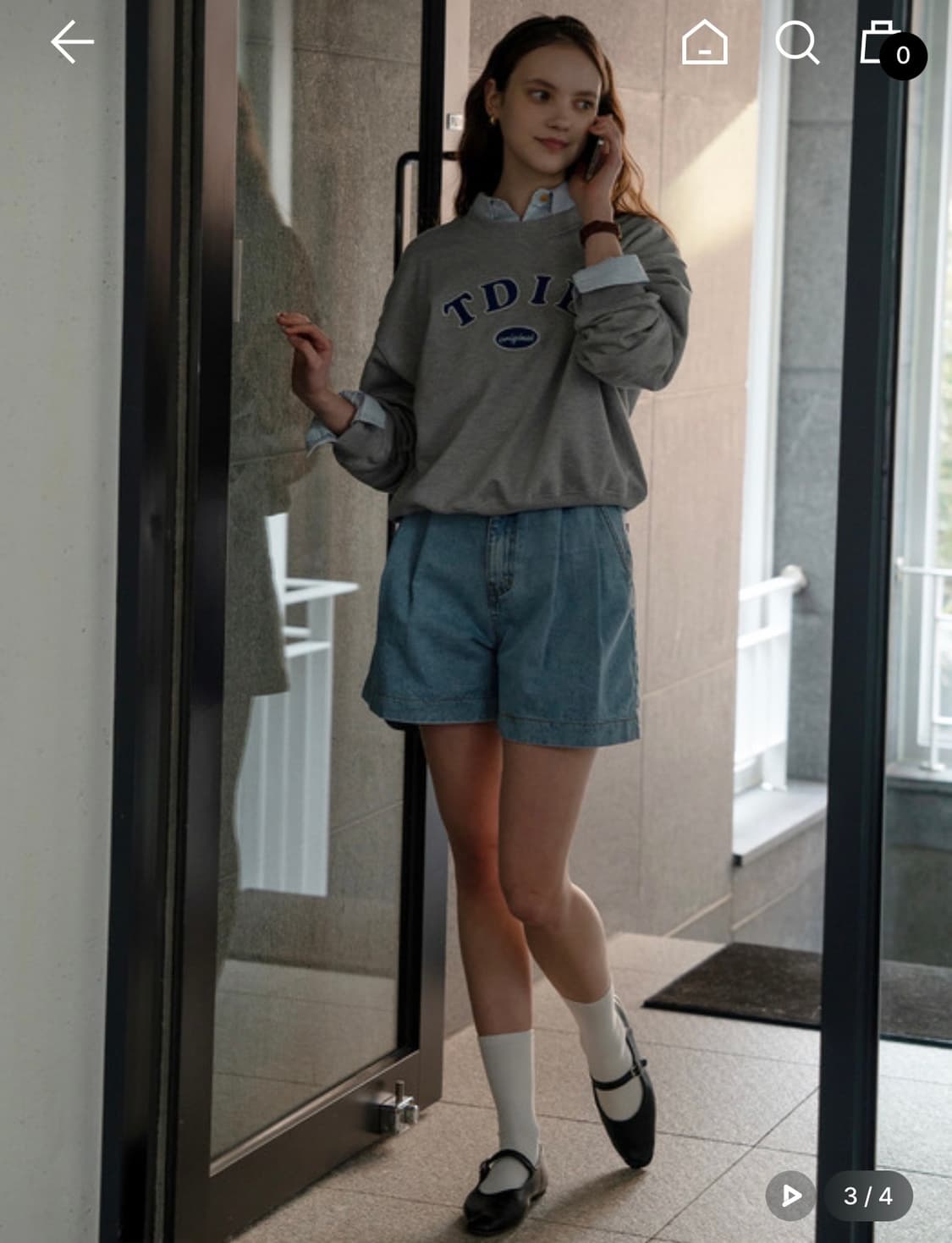 till i die 틸아이다이 데님 반바지 상품이미지1