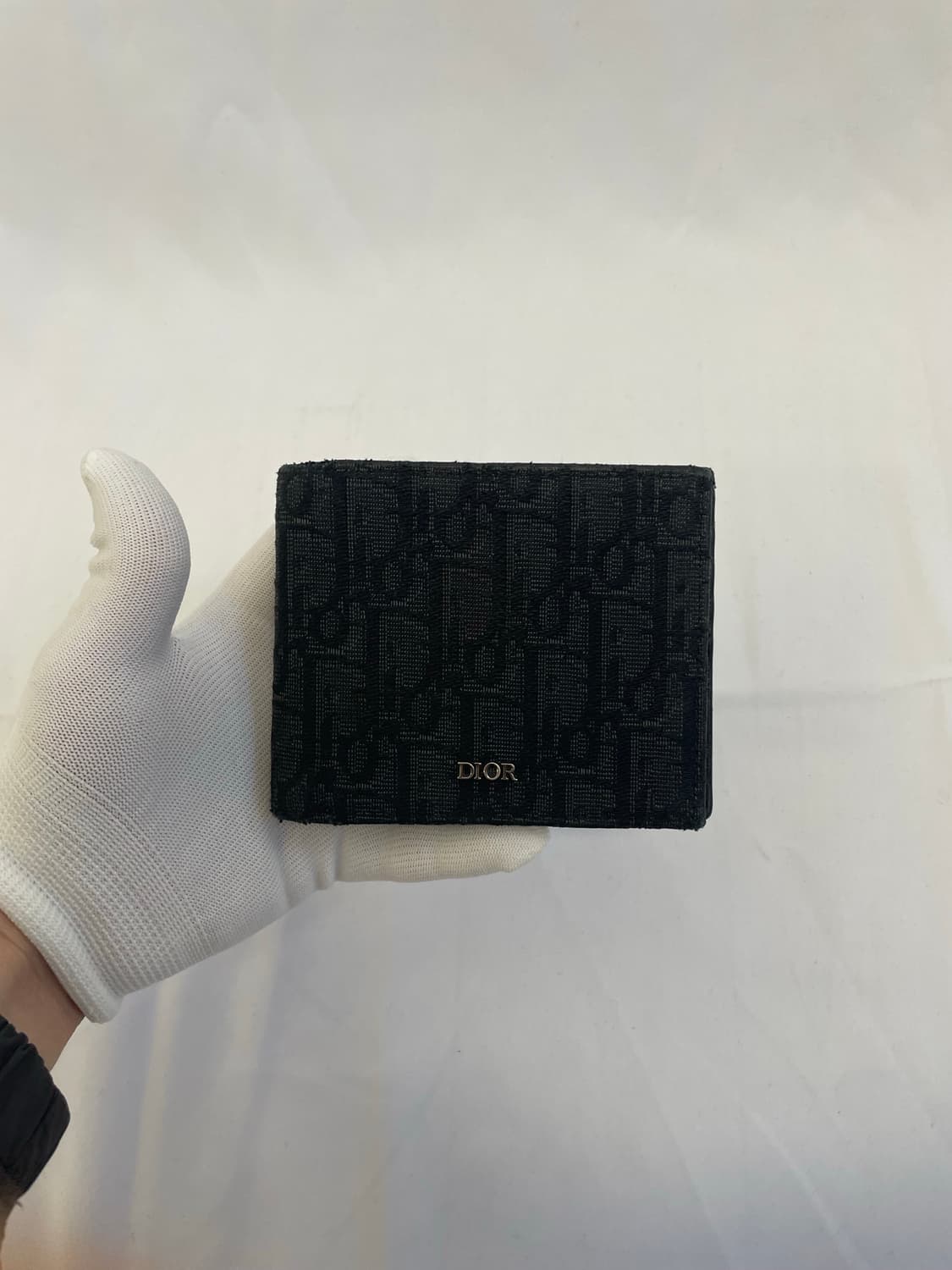 디올 오블리크 자카드 반지갑 블랙 [os] 상품이미지1