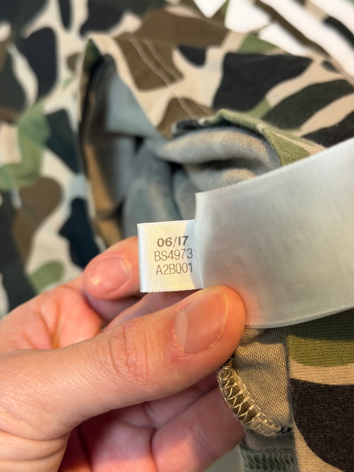 아디다스 베이프맛 녹계 카모 빅로고 반팔 티셔츠 상품이미지3