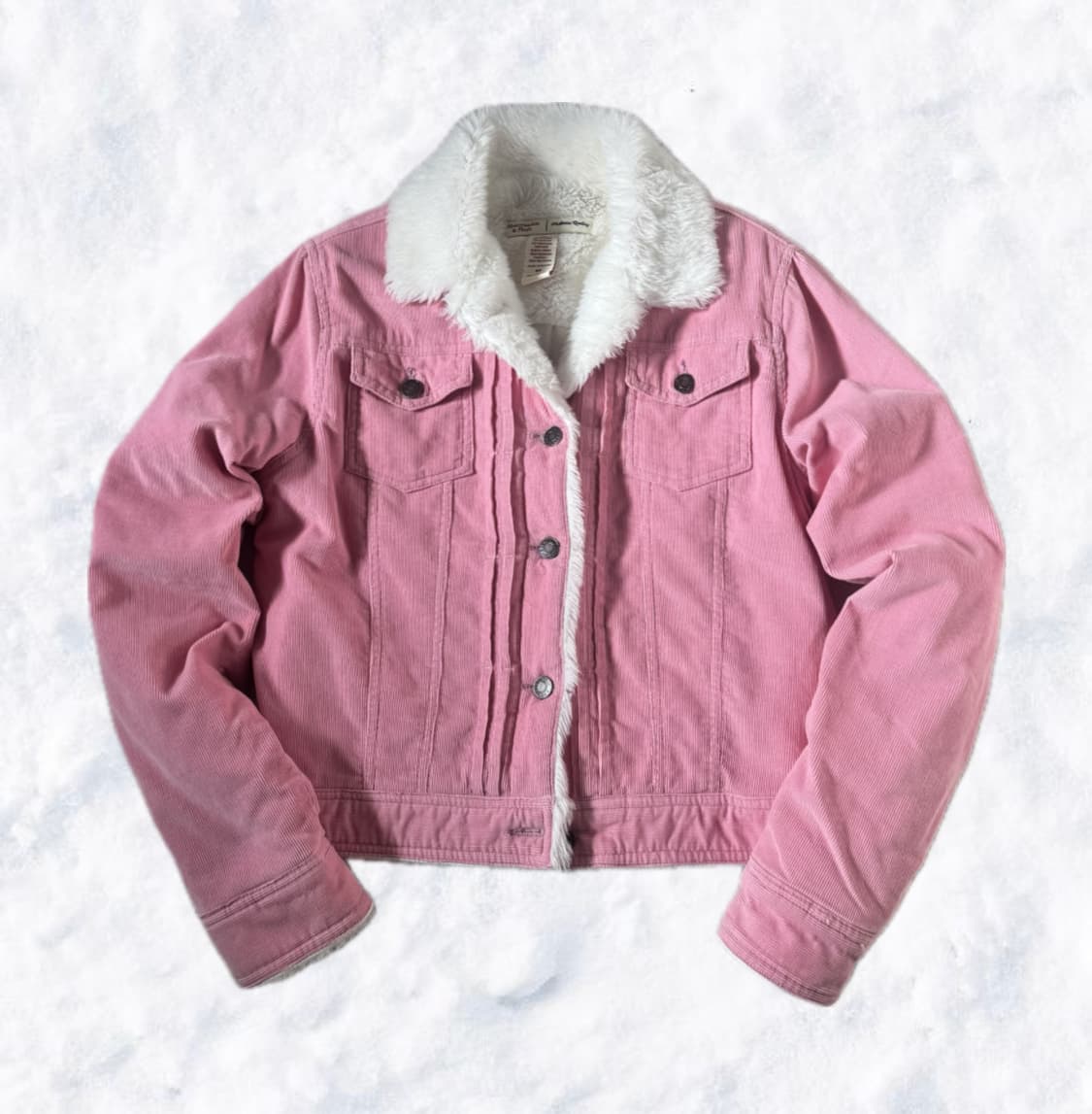 아베크롬비 딸기우유 코듀로이 무스탕 퍼 자켓 상품이미지1