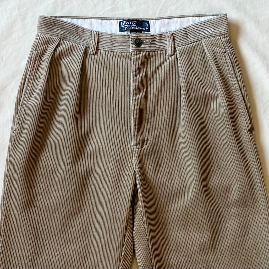 (30.5) 90s 폴로 랄프로렌 베이지 코듀로이 앤드류 팬츠 상품이미지2