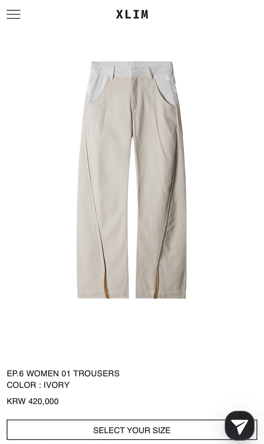 엑슬림 EP.6 WOMEN 01 TROUSERS 상품이미지2