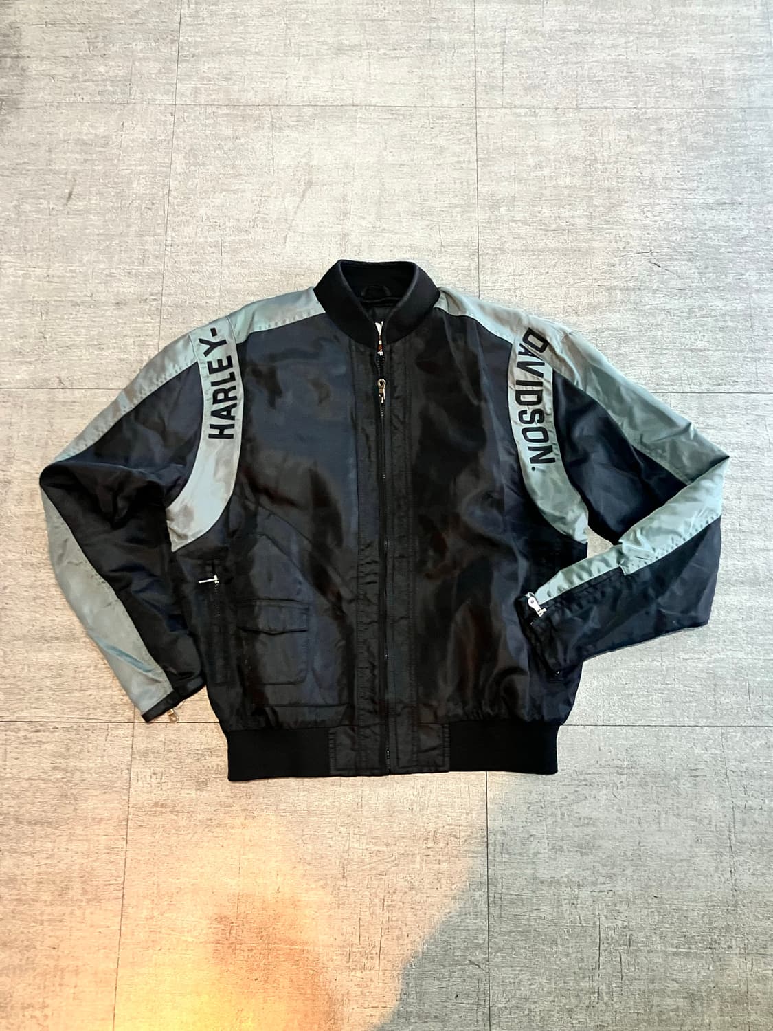 할리데이비슨 스트릿 백로고 레이싱 봄버자켓 상품이미지1