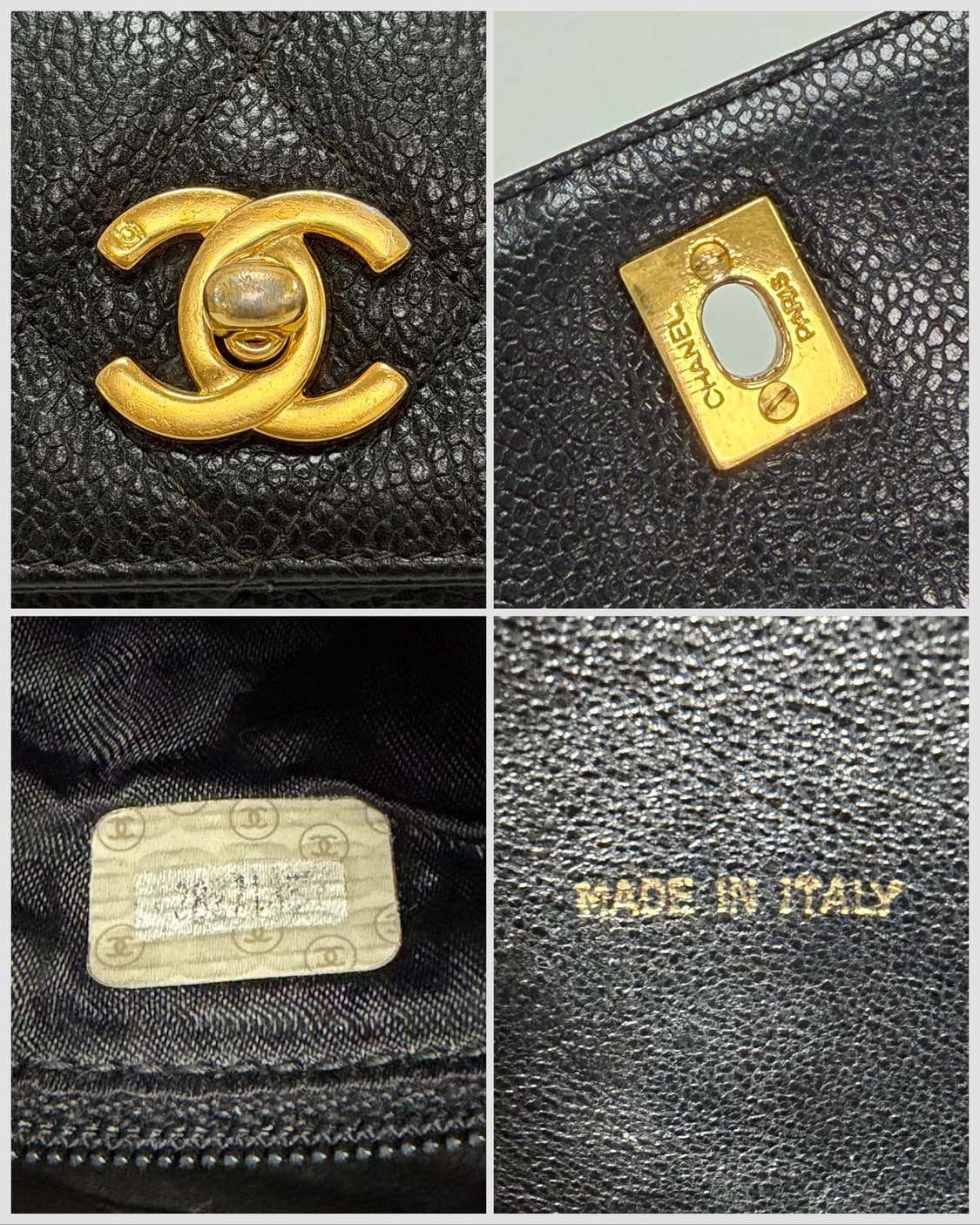 샤넬 캐비어 레더 퀼팅 숄더백 상품이미지7