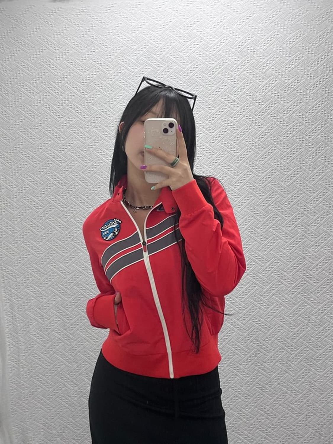 아식스 올드스쿨 모터사이클 레이싱 패치 자켓 95 C07061 상품이미지2