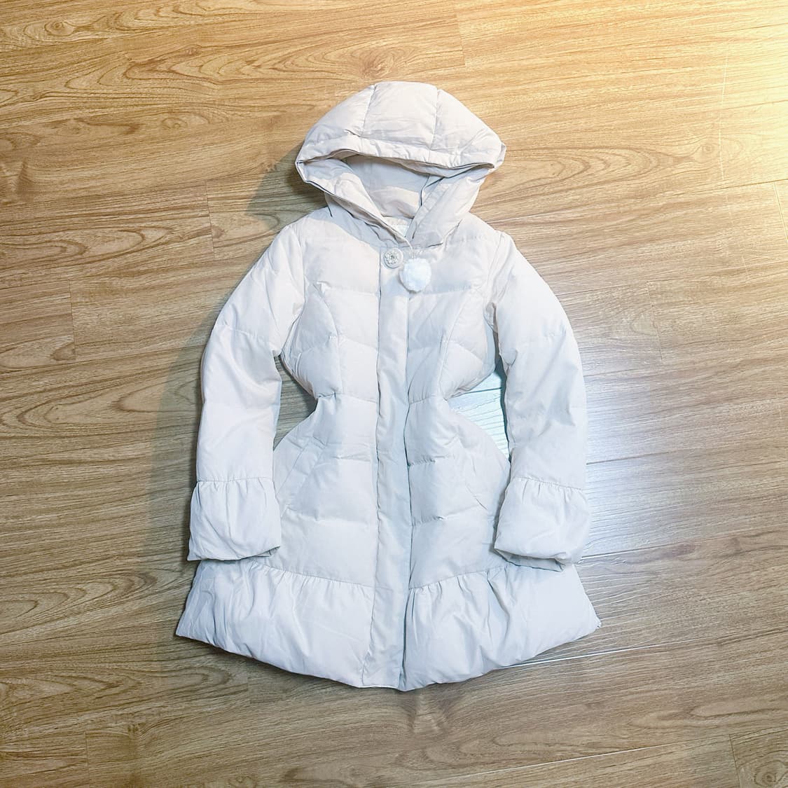 빈티지 핑크 리본 패딩 히메갸루 로걀 라떼 짜잔씨 히메카지 리즈리사깔 상품이미지2