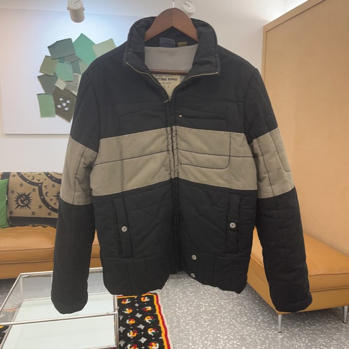 지스타 로우 컨트리 레트로 배색 패딩 자켓 M C07362 상품이미지3