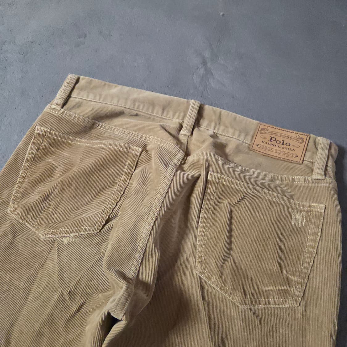 폴로 코듀로이 빈티지 패치워크 팬츠 바지 33/32 상품이미지6