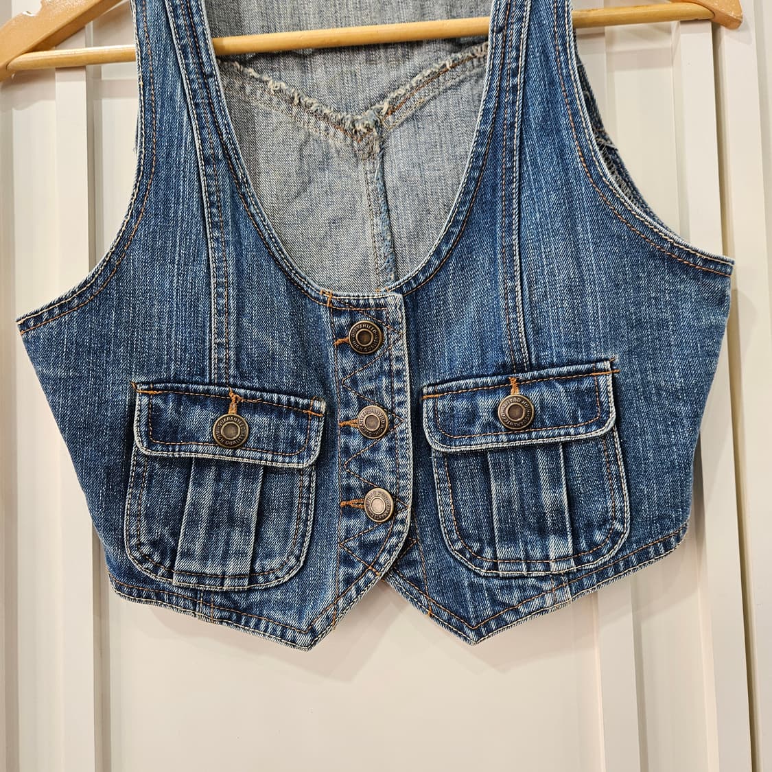 청 데님 조끼 청베스트 상품이미지3