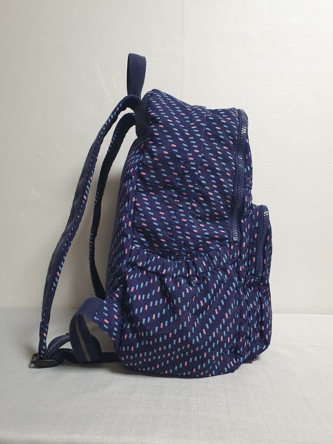 키플링 스티치패턴 미니 백팩 네이비 상품이미지3