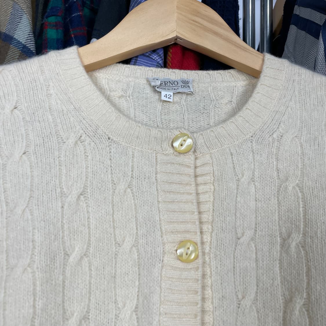 Herno 에르노 Italy 꽈배기 가디건 상품이미지3