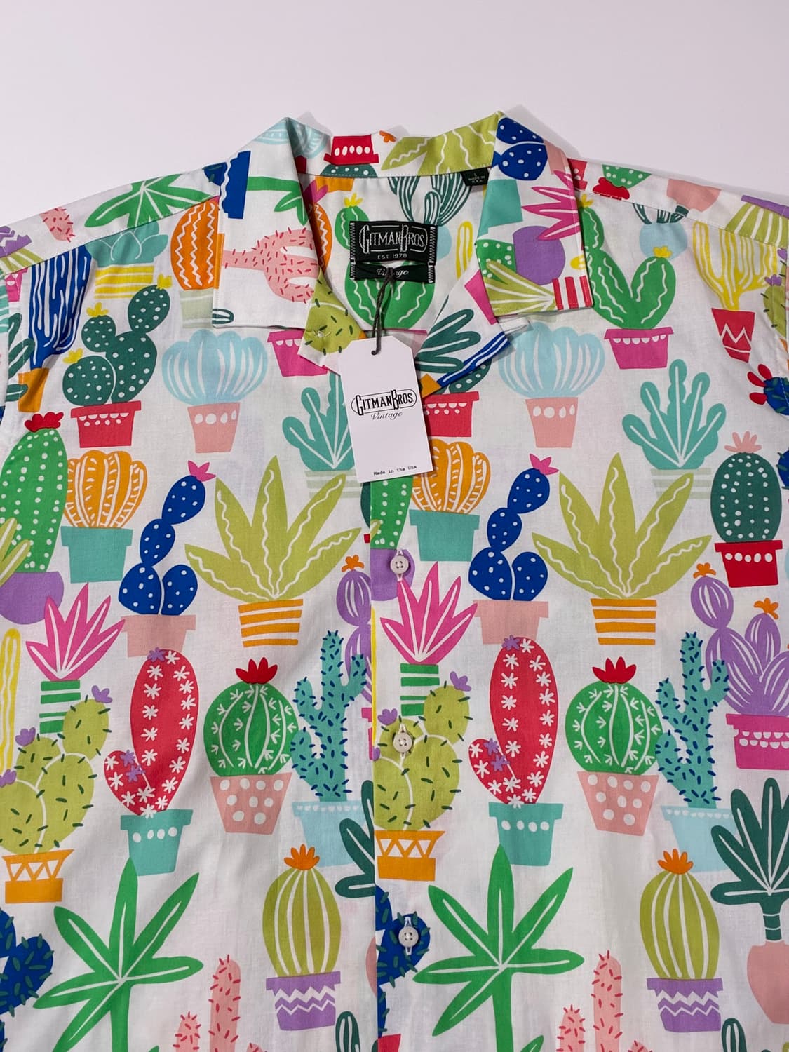 짓먼 빈티지 로스 캑터스 캠프 셔츠 멀티컬러 상품이미지2