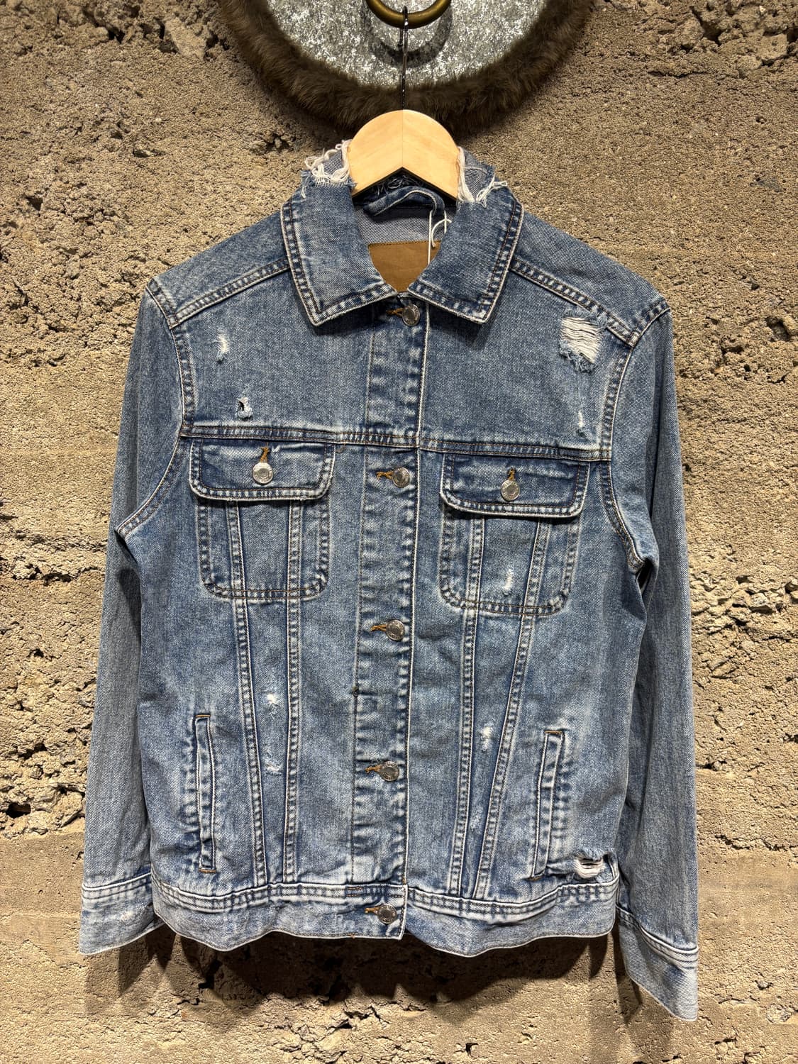 Bluenotes Denim 빈티지 워싱 데님 자켓 상품이미지1