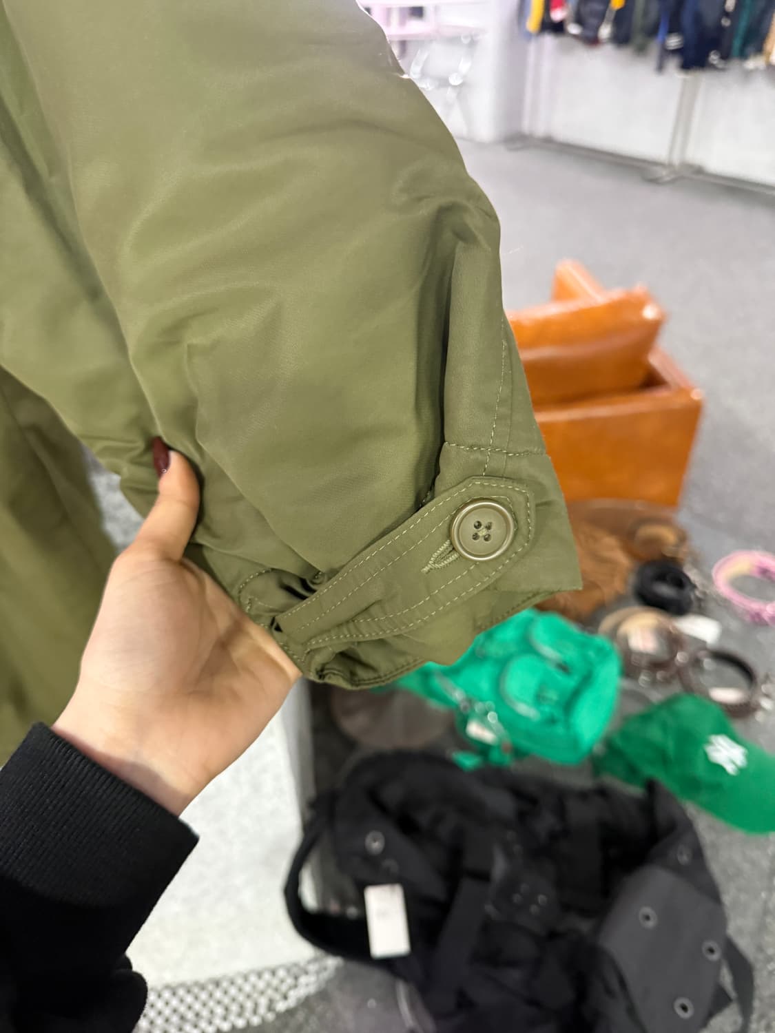 자바나스 카키 야상 코트 B4361 상품이미지4