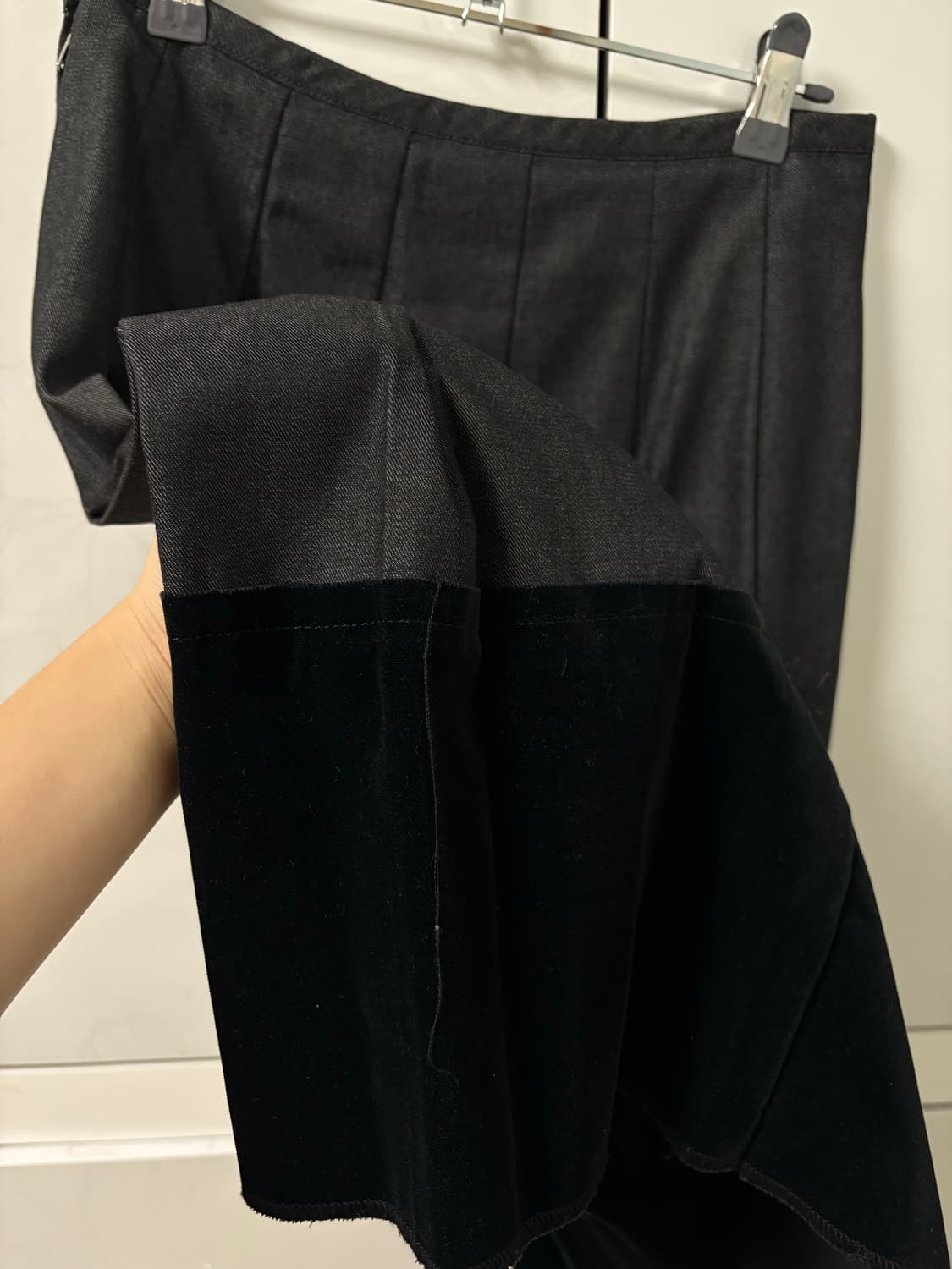 꼼데가르송 트리콧 데님 미디스커트 상품이미지3