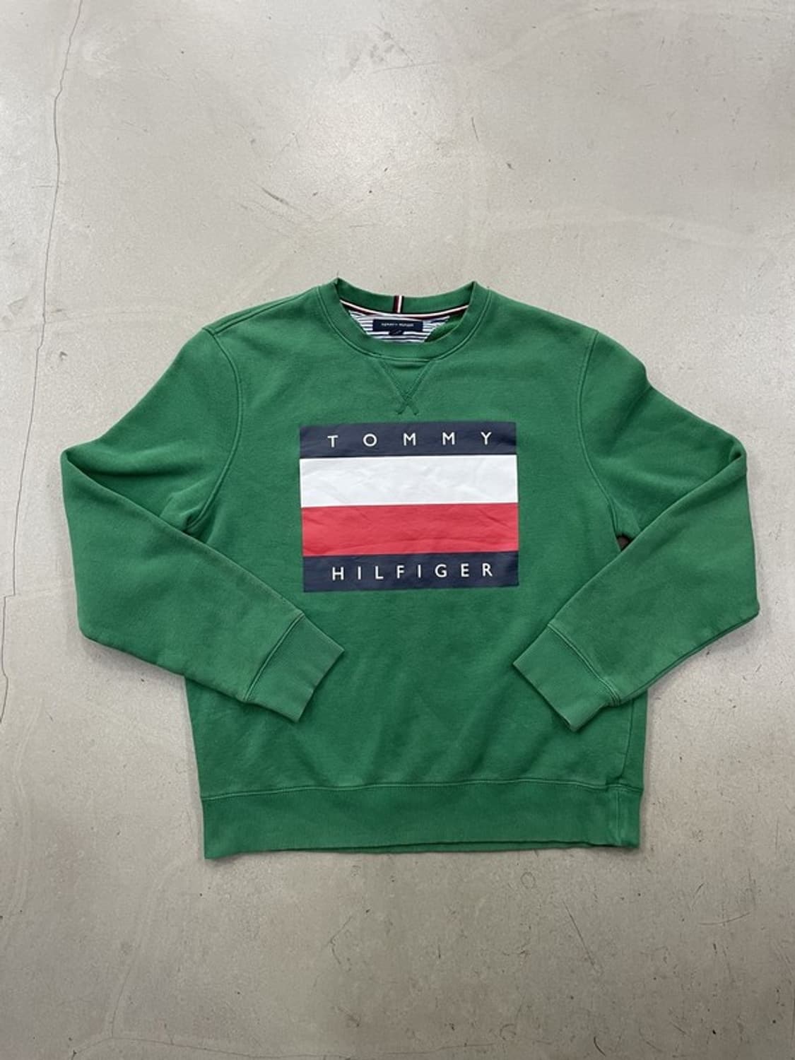 타미힐피거 그린 맨투맨 L 상품이미지1