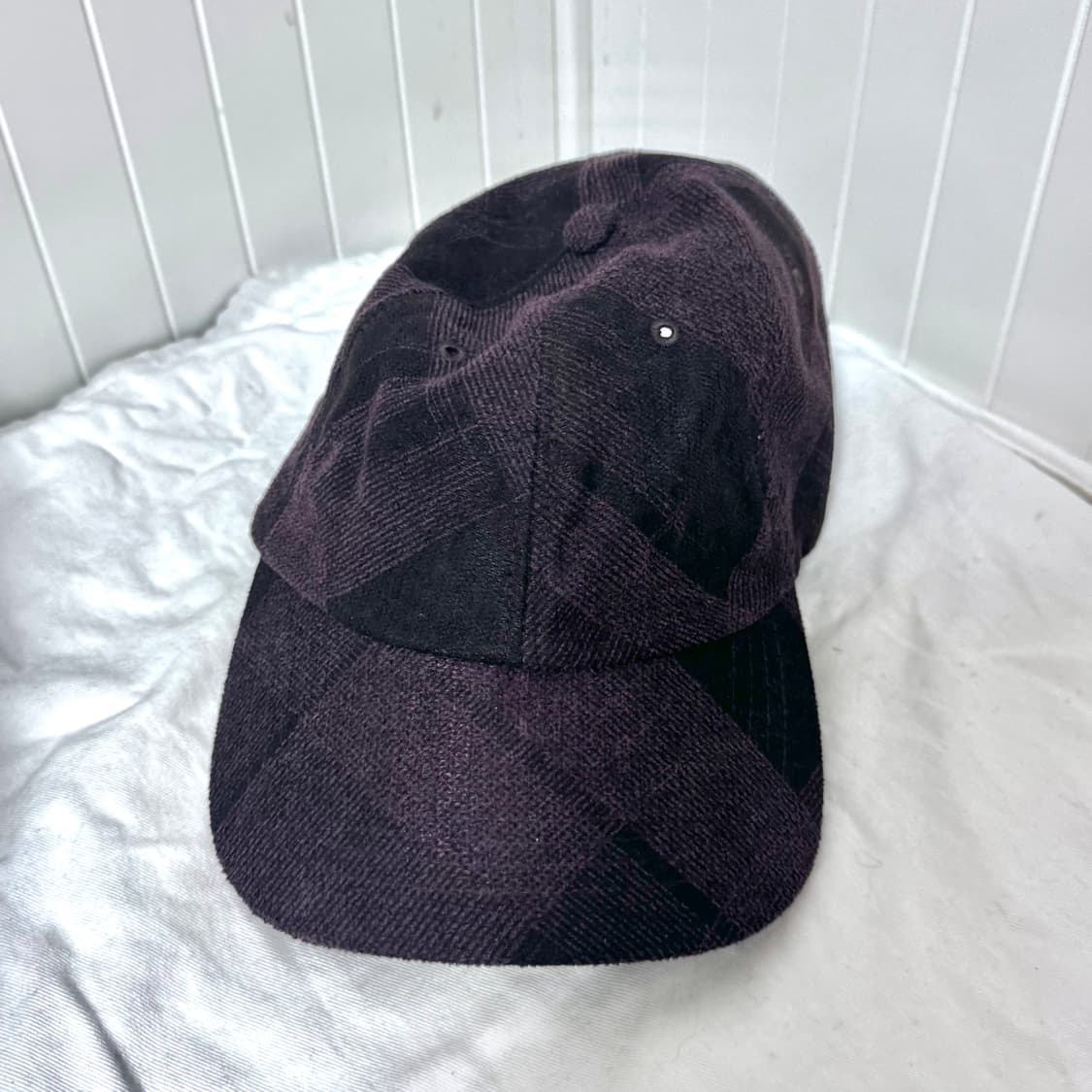 엔조블루스 체크 볼캡 브라운 상품이미지2