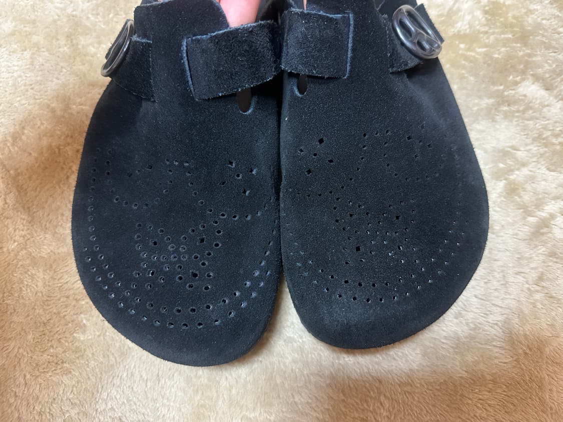 니들스 클로그 스웨이드 블랙 8사이즈 상품이미지6