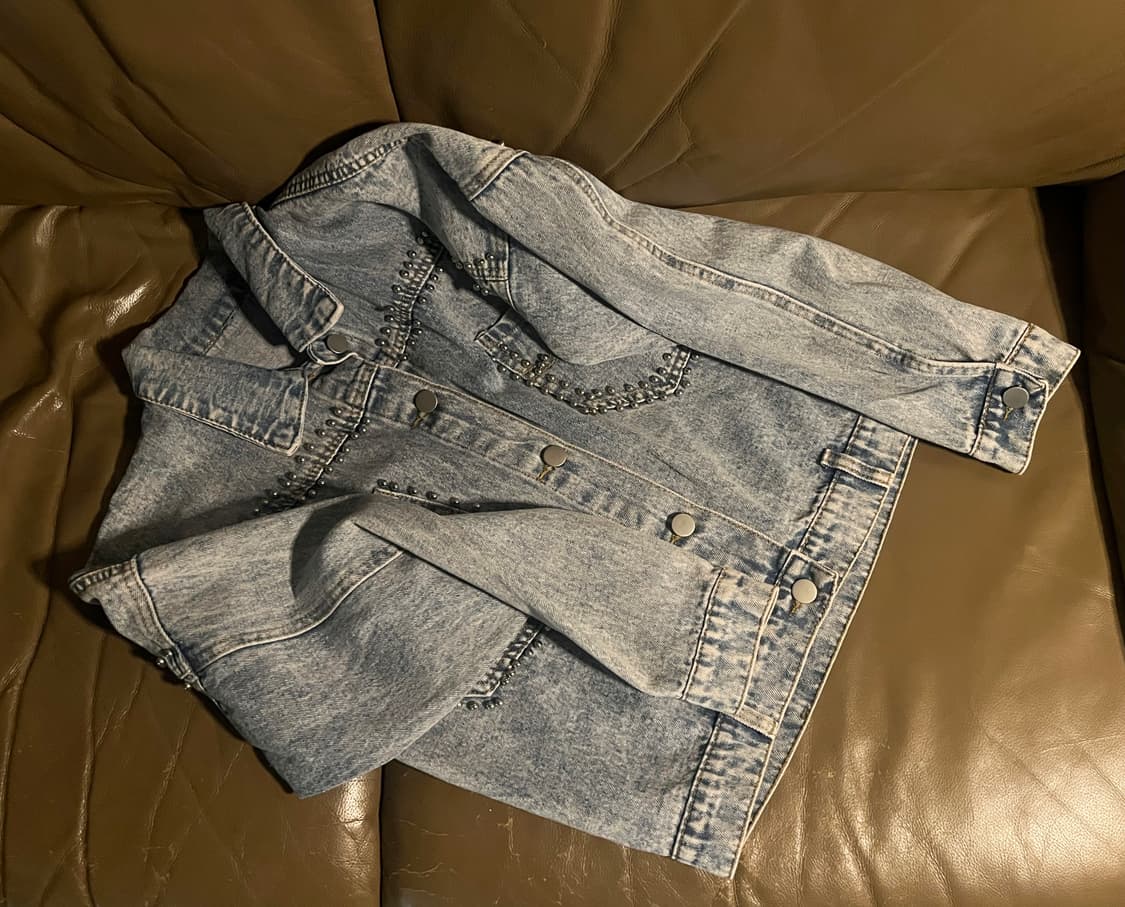 stud denim jacket 상품이미지3