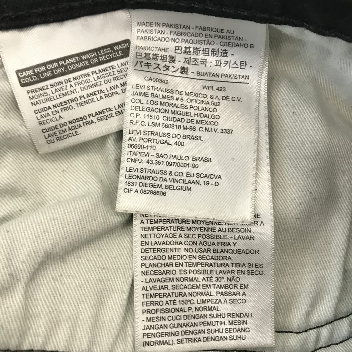 리바이스 502 흑청데님팬츠 [38인치] 상품이미지5