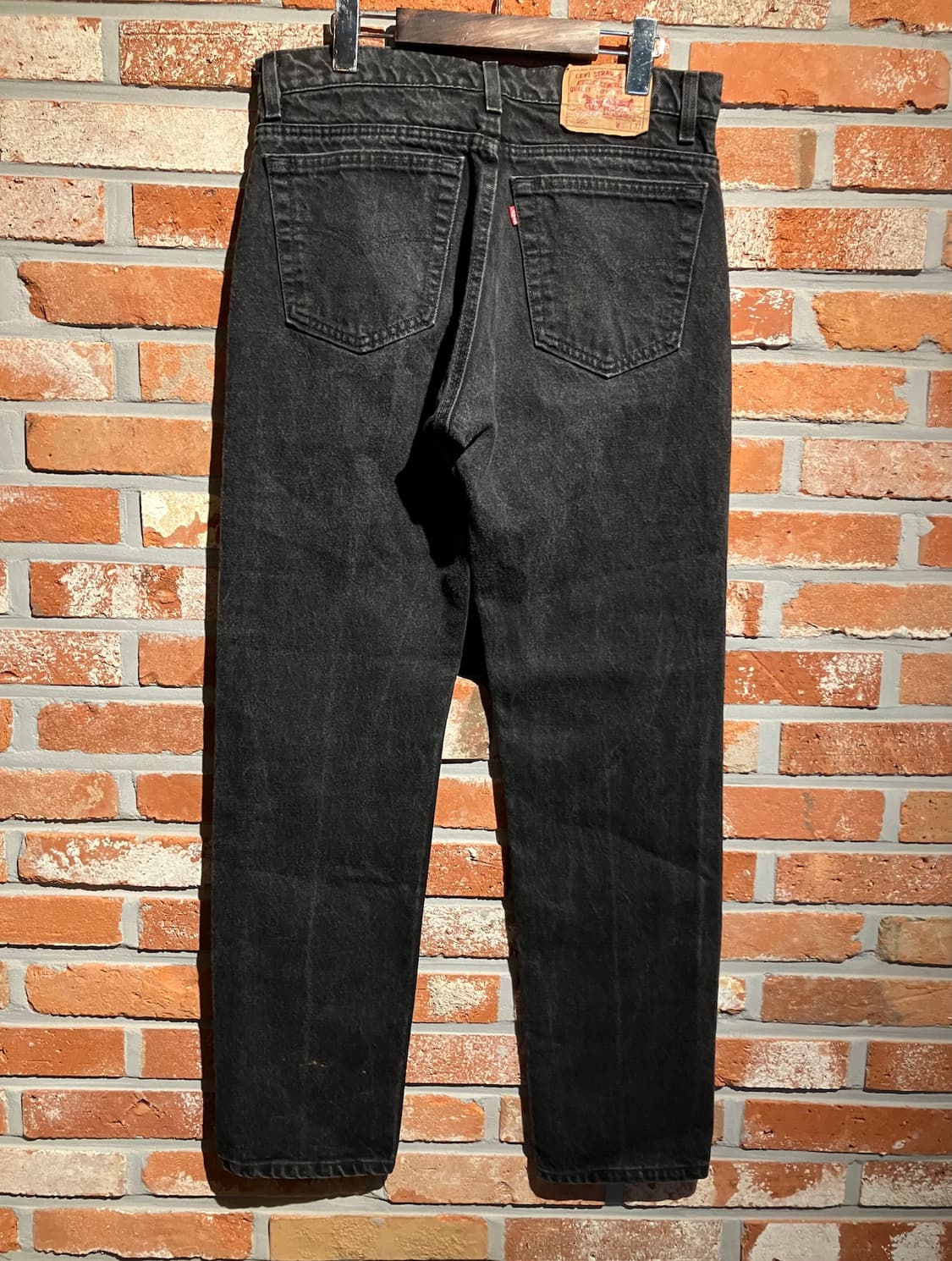 90s USA 빈티지 리바이스 505 블랙 데님 팬츠 상품이미지5
