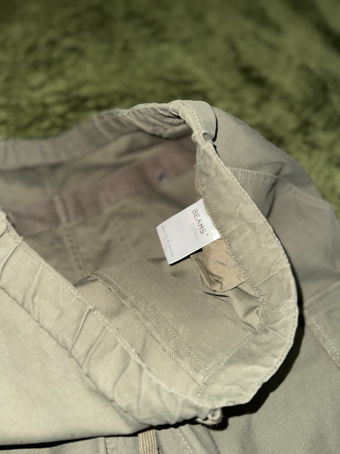 Beams Plus 빔즈 플러스 스냅 포켓 카고 조거 팬츠 올리브 상품이미지3