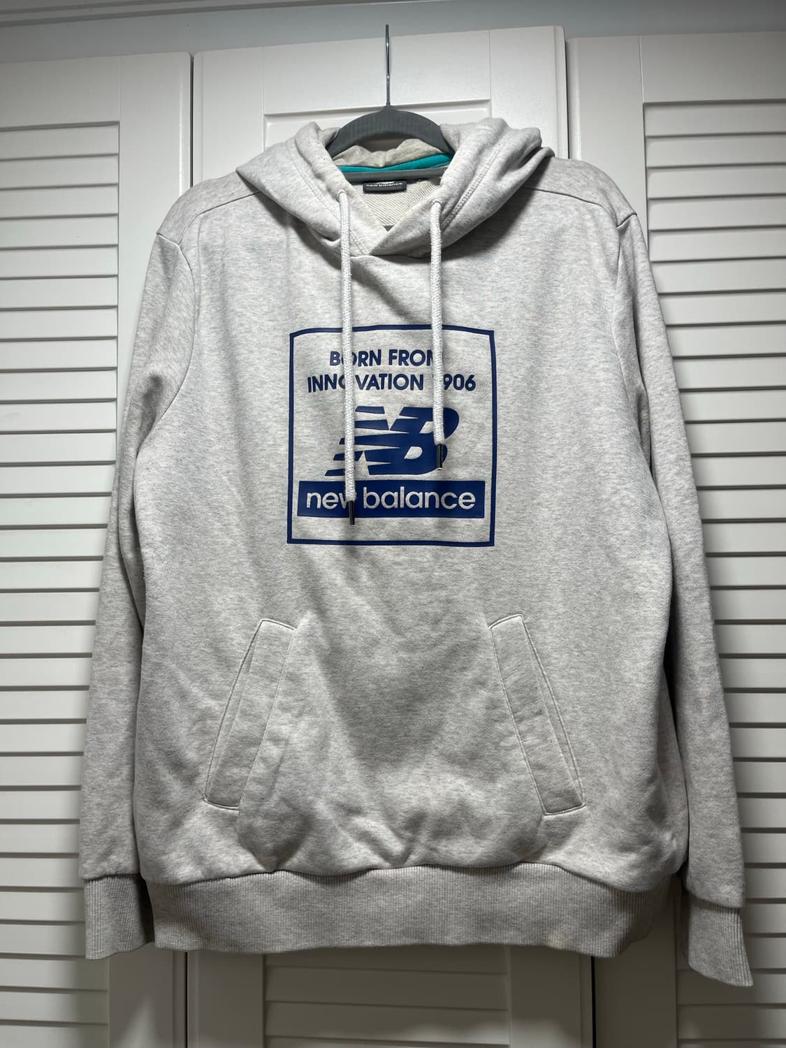 뉴발란스 에센셜 프렌치 테리 후드티 M size 상품이미지1