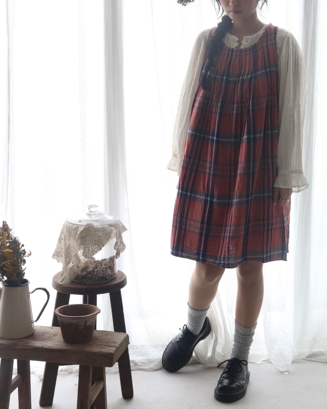 [Kapital] Check Tunic Dress 상품이미지5
