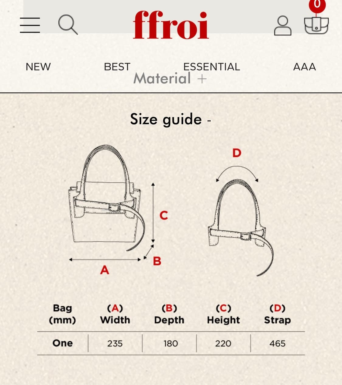 프루아 자스민C 가방 (ffroi jasmine C) 상품이미지3