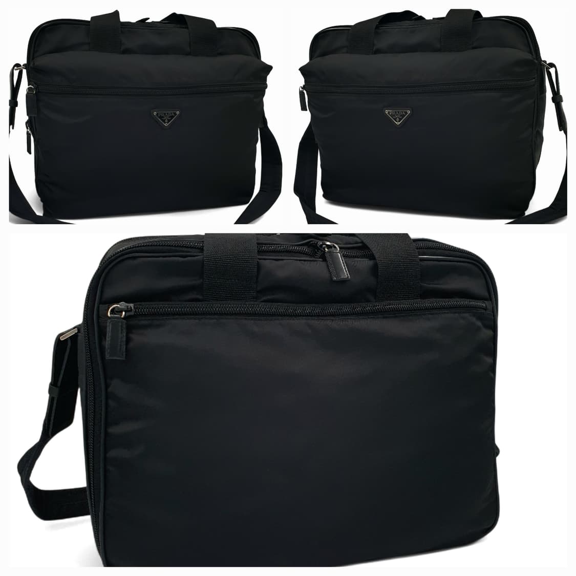 프라다 2way 블랙 보스턴백 러기지백 골프 여행가방 상품이미지2