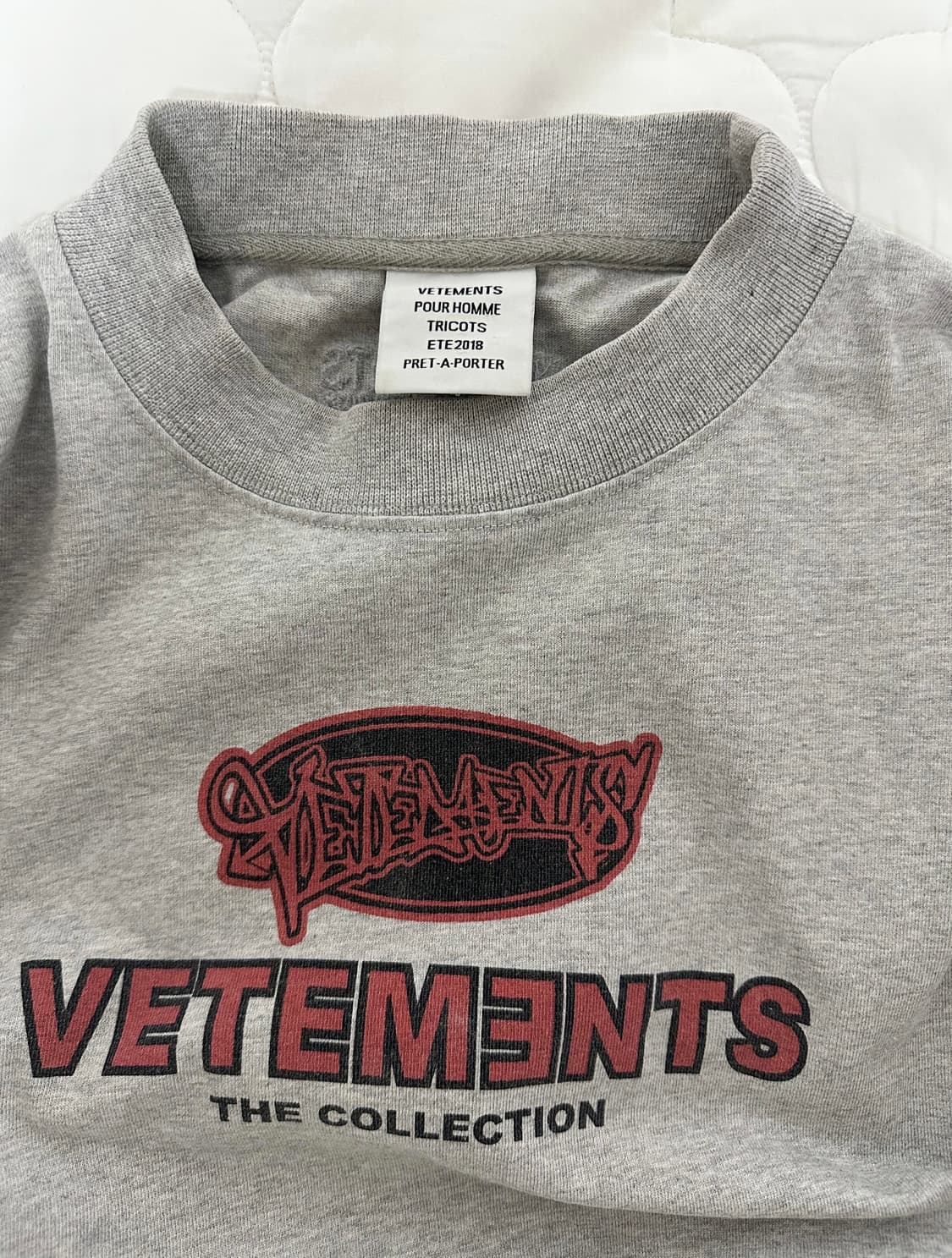 VETEMENTS 18ss logo long sleeve 상품이미지4