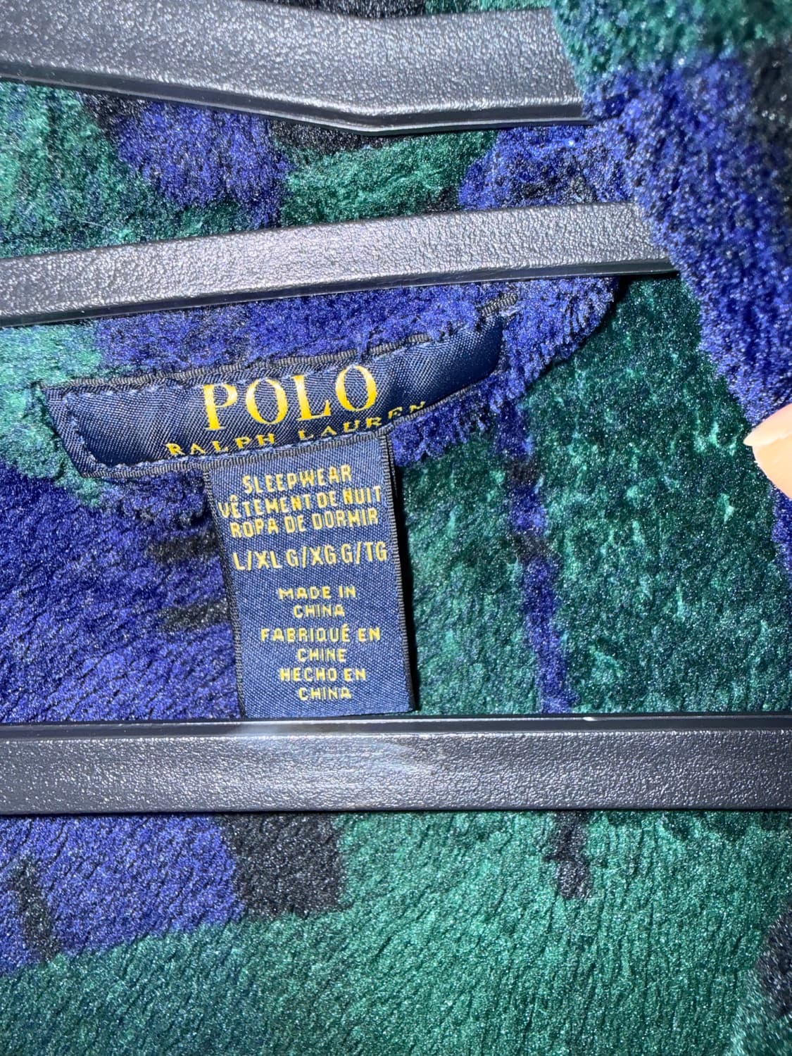 폴로 랄프로렌 블랙와치 체크 로브 가운 L/XL 상품이미지2