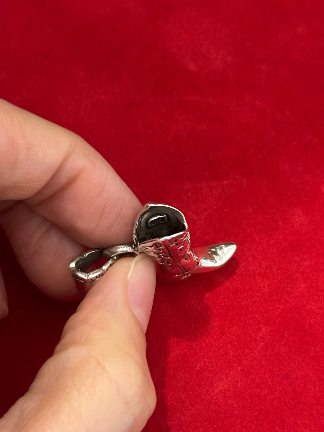 Western boots 925silver pendant 상품이미지3