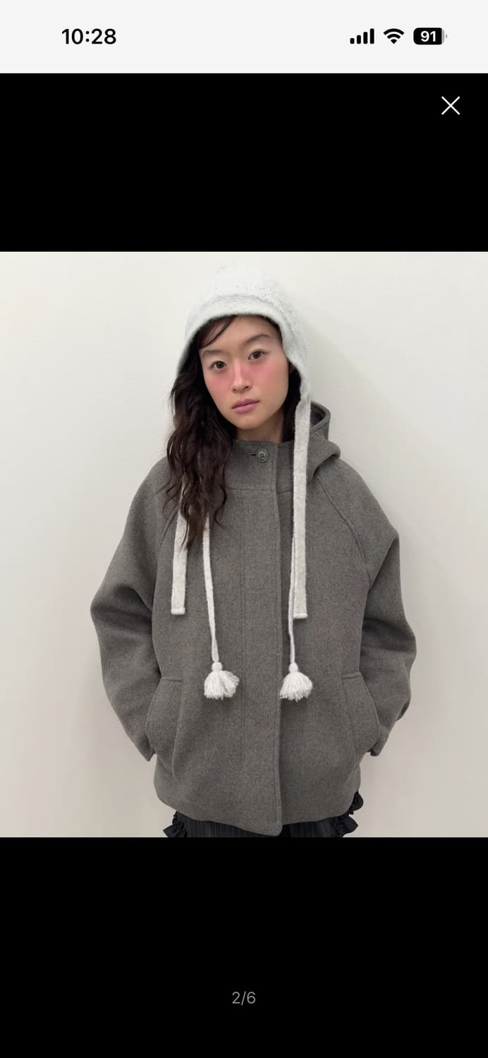 타입서비스 후드하프코트 상품이미지2