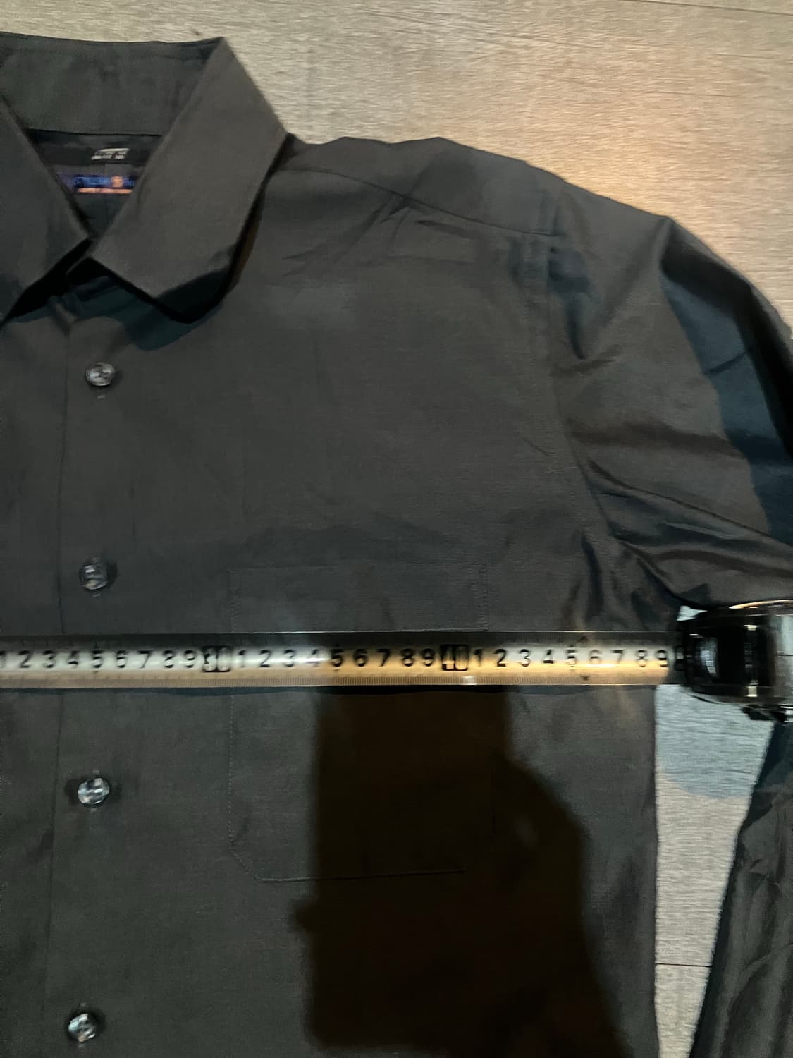 일본빈티지 Stylish 올드스쿨스트릿 원포켓 셔츠 챠콜그레이 상품이미지2