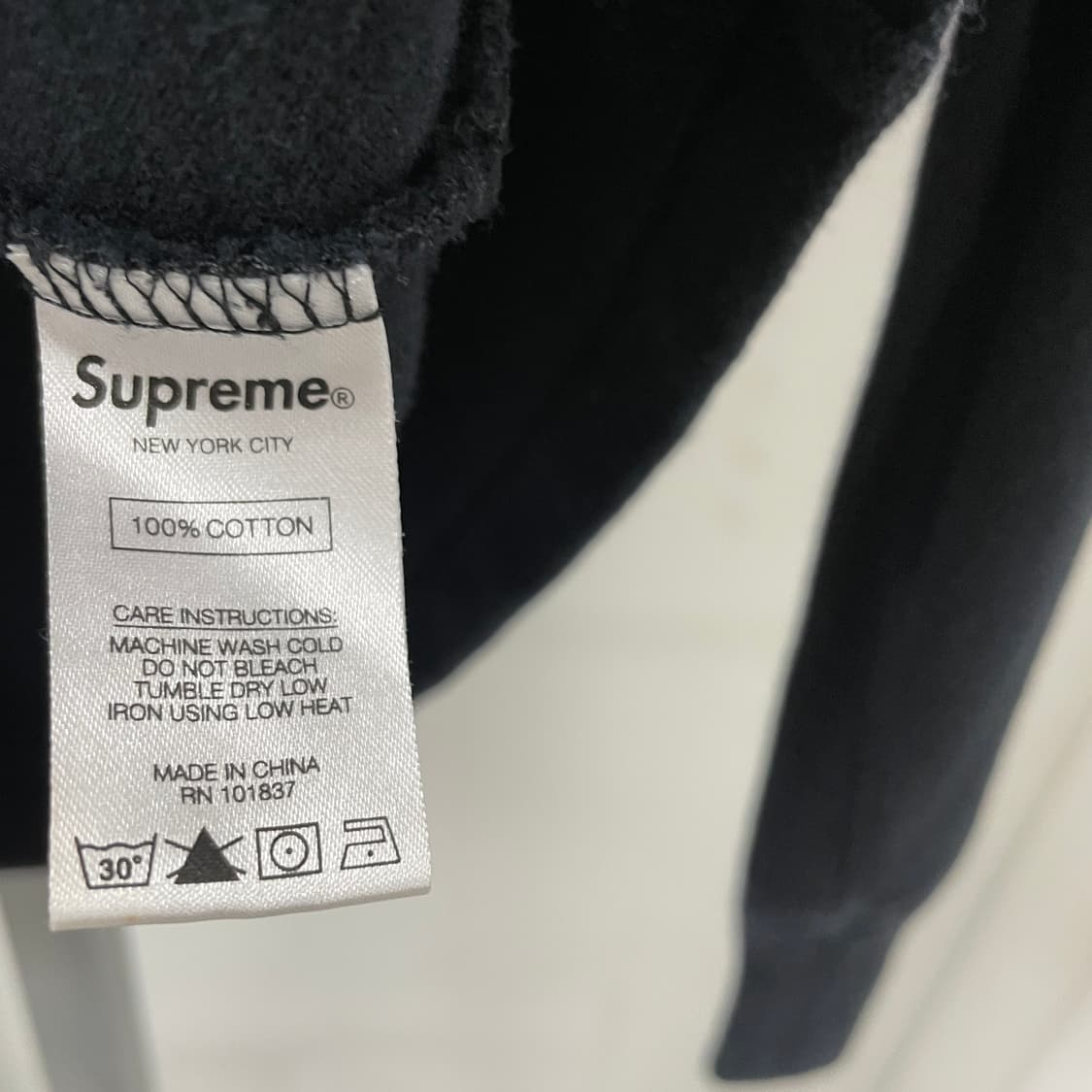 슈프림 로고 긴팔 티셔츠 S 상품이미지5