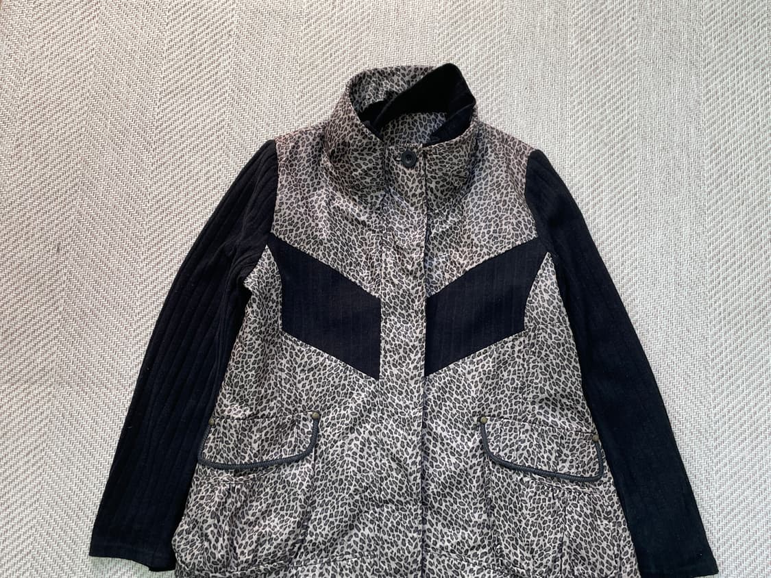 빈티지 레오파드 레이어드 코트  J04055 상품이미지6