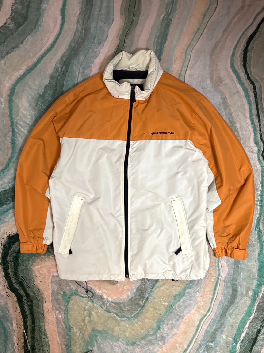 퀵실버 올드스쿨 배색 바람막이 자켓 상품이미지1